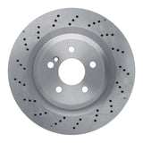 Dynamic Friction 2003-2012 Mercedes-Benz SL55 AMG Rear Drilled Brake Rotor (330x26 Vented) by Dynamic Friction Company 620-63061