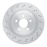 Dynamic Friction 2003-2011 Mercedes-Benz CLS55 AMG Rear Drilled Brake Rotor (330x26 Vented) by Dynamic Friction Company 620-63062