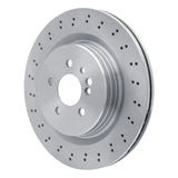 Dynamic Friction 2005-2006 Mercedes-Benz CL65 AMG Rear Drilled Brake Rotor (348x26 Vented) by Dynamic Friction Company 620-63069