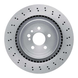 Dynamic Friction 2005-2006 Mercedes-Benz CL65 AMG Rear Drilled Brake Rotor (348x26 Vented) by Dynamic Friction Company 620-63069