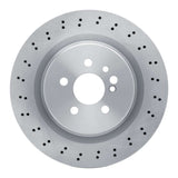 Dynamic Friction 2005-2006 Mercedes-Benz CL65 AMG Rear Drilled Brake Rotor (348x26 Vented) by Dynamic Friction Company 620-63069