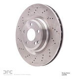Dynamic Friction 2012-2020 Mercedes-Benz SLK300 Front Drilled Brake Rotor (344x32 Vented) by Dynamic Friction Company 620-63098