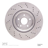 Dynamic Friction 2012-2020 Mercedes-Benz SLK300 Front Drilled Brake Rotor (344x32 Vented) by Dynamic Friction Company 620-63098