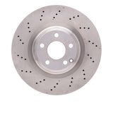 Dynamic Friction 2012-2020 Mercedes-Benz SLK300 Front Drilled Brake Rotor (344x32 Vented) by Dynamic Friction Company 620-63098