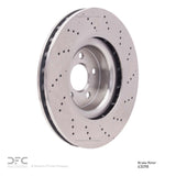 Dynamic Friction 2012-2020 Mercedes-Benz SLK300 Front Drilled Brake Rotor (344x32 Vented) by Dynamic Friction Company 620-63098
