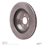 Dynamic Friction 2015-2017 Mercedes-Benz S600 Rear Drilled Brake Rotor (360x26 Vented) by Dynamic Friction Company 620-63111