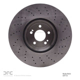 Dynamic Friction 2014-2021 Mercedes-Benz S400 (Canada & Mexico) Front Drilled Brake Rotor (370x36 Vented) by Dynamic Friction Company 620-63112