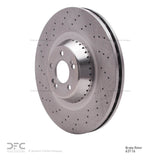 Dynamic Friction 2015-2017 Mercedes-Benz S600 Front Drilled Brake Rotor (390x36 Vented) by Dynamic Friction Company 620-63116