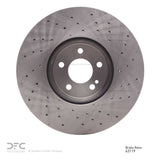 Dynamic Friction 2015-2023 Mercedes-Benz C300 Coupe & Convertible Front Drilled Brake Rotor (342x32 Vented) by Dynamic Friction Company 620-63119