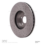 Dynamic Friction 2015-2023 Mercedes-Benz C300 Coupe & Convertible Front Drilled Brake Rotor (342x32 Vented) by Dynamic Friction Company 620-63119