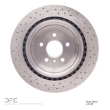 Dynamic Friction 2013-2013 Mercedes-Benz GL550 Rear Drilled Brake Rotor (345x22 Vented) by Dynamic Friction Company 620-63149