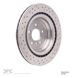 Dynamic Friction 2013-2013 Mercedes-Benz GL550 Rear Drilled Brake Rotor (345x22 Vented) by Dynamic Friction Company 620-63149