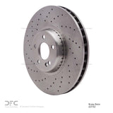 Dynamic Friction 2016-2023 Mercedes-Benz E450 Front Drilled Brake Rotor (360x36 Vented) by Dynamic Friction Company 620-63152