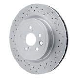 Dynamic Friction 2008-2014 Lexus IS F Rear Drilled Brake Rotor (345x28 Vented) by Dynamic Friction Company 620-75025