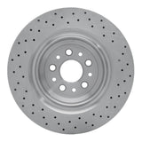 Dynamic Friction 2014-2022 Maserati Ghibli Rear Drilled Brake Rotor (350x28 Vented) by Dynamic Friction Company 620-79008