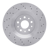 Dynamic Friction 2017-2024 Maserati Levante Rear Drilled Brake Rotor (330x22 Vented) by Dynamic Friction Company 620-79010