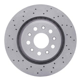 Dynamic Friction 2017-2024 Maserati Levante Rear Drilled Brake Rotor (330x22 Vented) by Dynamic Friction Company 620-79010