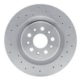 Dynamic Friction 2014-2024 Maserati Ghibli Rear Drilled Brake Rotor (345x28 Vented) by Dynamic Friction Company 620-79013