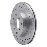 Dynamic Friction 1995-2002 Suzuki Esteem Front Right Drilled Silver Brake Rotor by Dynamic Friction Company 621-01002R