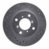 Dynamic Friction 1995-2002 Suzuki Esteem Front Right Drilled Silver Brake Rotor by Dynamic Friction Company 621-01002R