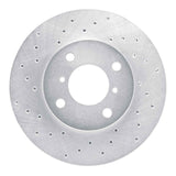 Dynamic Friction 1999-2007 Suzuki Aerio Front Left Drilled Silver Brake Rotor by Dynamic Friction Company 621-01003L