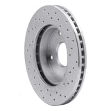 Dynamic Friction 2004-2010 Chevrolet Epica (Mexico) Front Left Drilled Silver Brake Rotor by Dynamic Friction Company 621-01010L