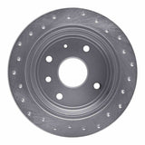 Dynamic Friction 2004-2010 Suzuki Forenza Rear Left Drilled Silver Brake Rotor by Dynamic Friction Company 621-01011L