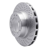 Dynamic Friction 1978-1989 Porsche 911/930 Rear Right Drilled Silver Brake Rotor by Dynamic Friction Company 621-02014D