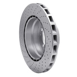 Dynamic Friction 1978-1989 Porsche 911/930 Rear Right Drilled Silver Brake Rotor by Dynamic Friction Company 621-02014D