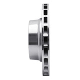 Dynamic Friction 1978-1989 Porsche 911/930 Rear Left Drilled Silver Brake Rotor by Dynamic Friction Company 621-02015D