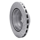 Dynamic Friction 1978-1989 Porsche 911/930 Rear Left Drilled Silver Brake Rotor by Dynamic Friction Company 621-02015D