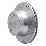 Dynamic Friction 1987-1997 Porsche 911 Rear Left Drilled Silver Brake Rotor by Dynamic Friction Company 621-02021L