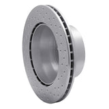 Dynamic Friction 1987-1997 Porsche 911 Rear Left Drilled Silver Brake Rotor by Dynamic Friction Company 621-02021L