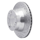 Dynamic Friction 1987-1997 Porsche 911 Rear Right Drilled Silver Brake Rotor by Dynamic Friction Company 621-02021R