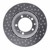 Dynamic Friction 1987-1997 Porsche 911 Rear Right Drilled Silver Brake Rotor by Dynamic Friction Company 621-02021R