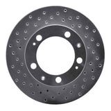 Dynamic Friction 1987-1989 Porsche 944 (Excl Turbo) Front Left Drilled Silver Brake Rotor by Dynamic Friction Company 621-02022L