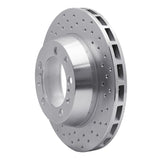 Dynamic Friction 1991-1997 Porsche 911 Rear Left Drilled Silver Brake Rotor by Dynamic Friction Company 621-02030D