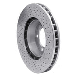 Dynamic Friction 1999-2021 Porsche 718 Boxster Left Front Drilled Silver Brake Rotor by Dynamic Friction Company 621-02036D