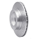 Dynamic Friction 2005-2008 Porsche Boxster Right Front Drilled Silver Brake Rotor by Dynamic Friction Company 621-02042D