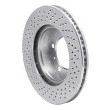 Dynamic Friction 2005-2008 Porsche Boxster Right Front Drilled Silver Brake Rotor by Dynamic Friction Company 621-02042D