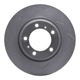 Dynamic Friction 1999-2021 Porsche 911 Rear Left Drilled Silver Brake Rotor by Dynamic Friction Company 621-02067D