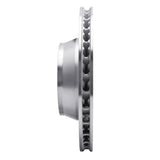 Dynamic Friction 2012-2016 Porsche 911 Rear Right Drilled Silver Brake Rotor by Dynamic Friction Company 621-02072D