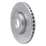 Dynamic Friction 2008-2009 Porsche Cayenne Front Right Drilled Silver Brake Rotor by Dynamic Friction Company 621-02092R