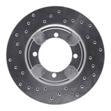 Dynamic Friction 1992-1998 Hyundai Elantra Front Left Drilled Silver Brake Rotor by Dynamic Friction Company 621-03007L