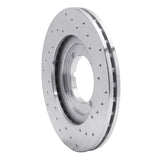 Dynamic Friction 1992-1998 Hyundai Elantra Front Left Drilled Silver Brake Rotor by Dynamic Friction Company 621-03007L