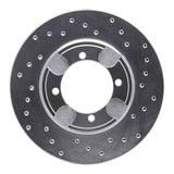 Dynamic Friction 1992-1998 Hyundai Elantra Front Right Drilled Silver Brake Rotor by Dynamic Friction Company 621-03007R