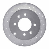 Dynamic Friction 1999-2006 Kia Optima Rear Left Drilled Silver Brake Rotor by Dynamic Friction Company 621-03011L
