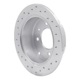 Dynamic Friction 1999-2006 Kia Optima Rear Right Drilled Silver Brake Rotor by Dynamic Friction Company 621-03011R