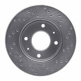 Dynamic Friction 2001-2003 Kia Optima Front Left Drilled Silver Brake Rotor by Dynamic Friction Company 621-03015L