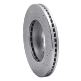 Dynamic Friction 2001-2003 Kia Optima Front Left Drilled Silver Brake Rotor by Dynamic Friction Company 621-03015L